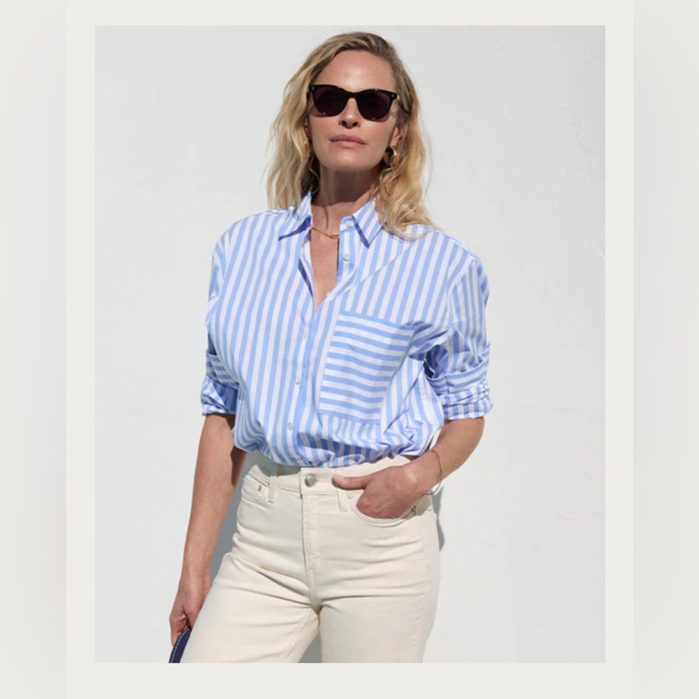 AYR Deep End Blue + White Stripe, XS
